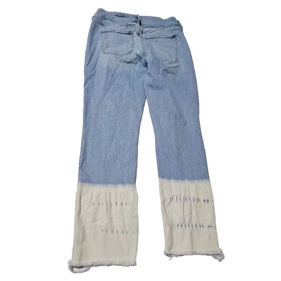 Old Navy Rockstar Super Skinny Ankle Mid Rise Jeans Womens Size 8 Gradient Denim - Picture 3 of 5